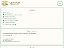 Tablet Screenshot of clintoncounty-ia.gov